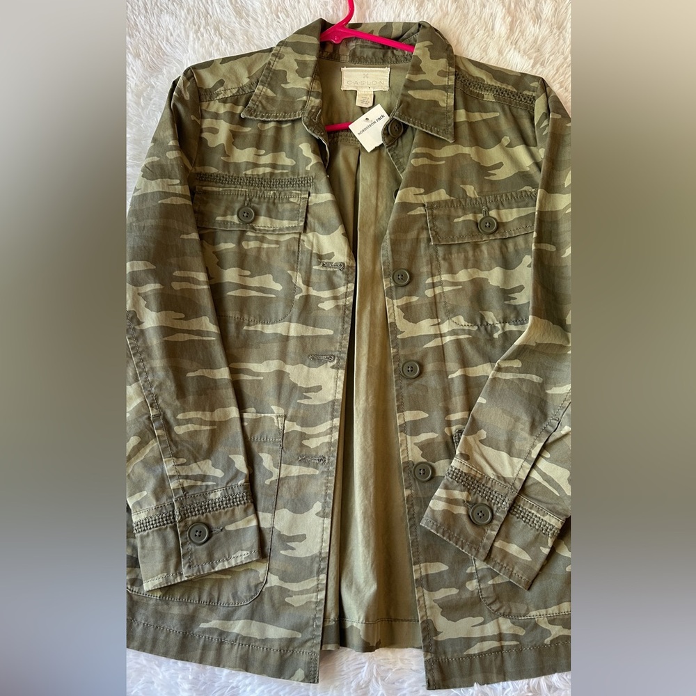 Caslon Olive Camouflage Jacket